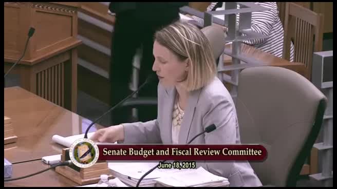 Senate Standing Committee on Budget and Fiscal Review