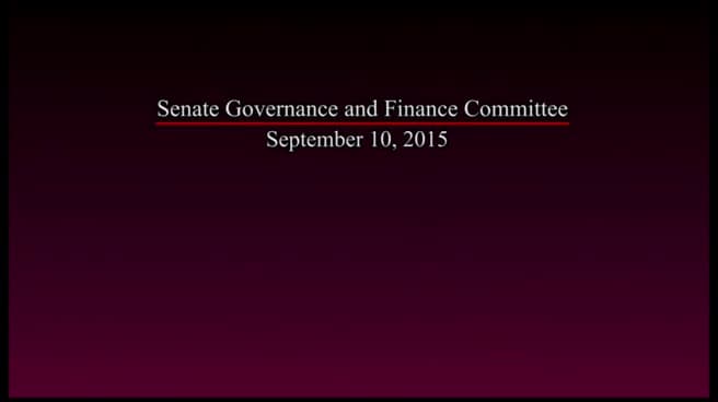 Senate Standing Committee on Governance and Finance