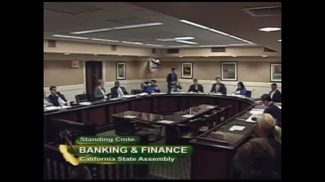 Assembly Standing Committee on Banking and Finance