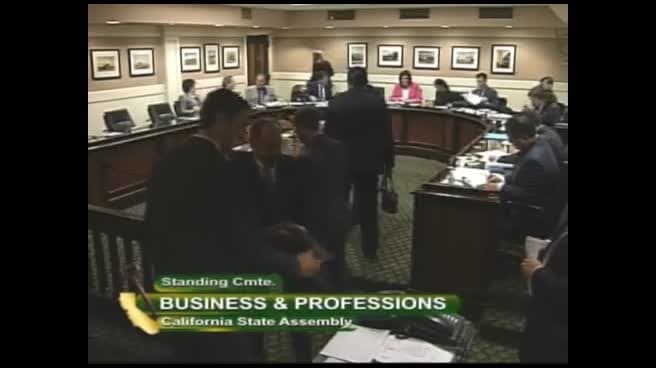 Assembly Standing Committee on Business and Professions