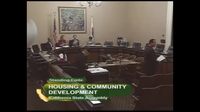 Assembly Standing Committee on Housing and Community Development