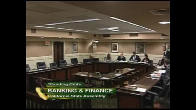 Assembly Standing Committee on Banking and Finance