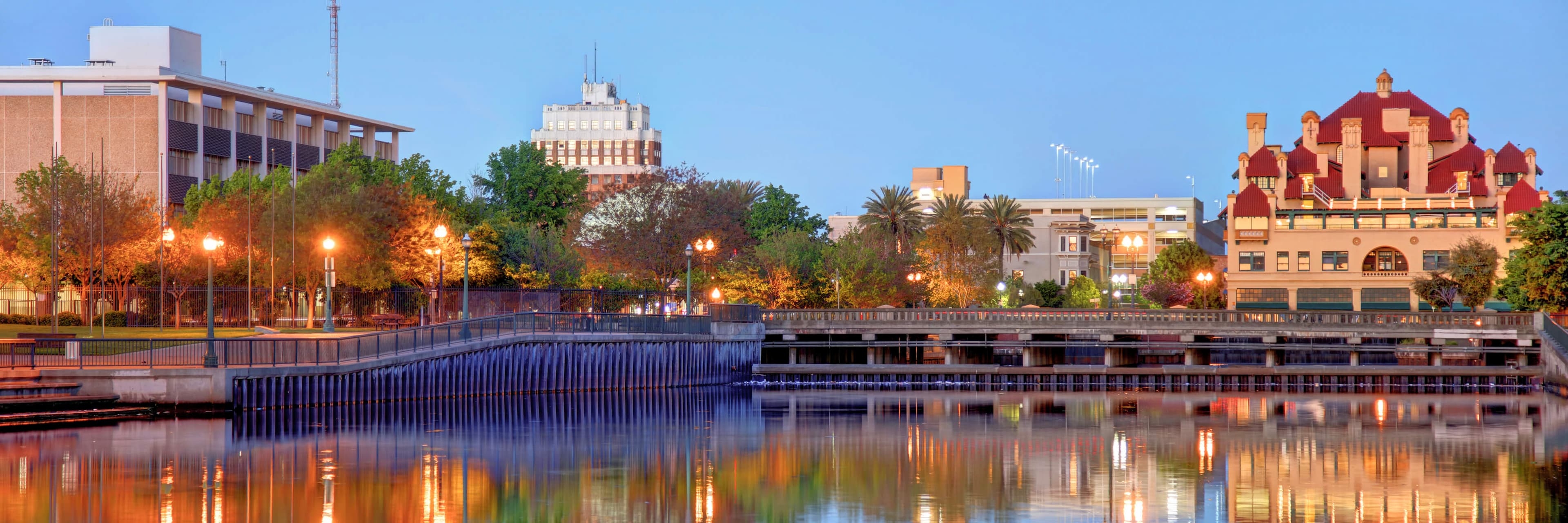 View of Stockton, California.